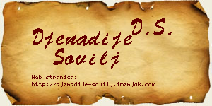 Đenadije Sovilj vizit kartica
